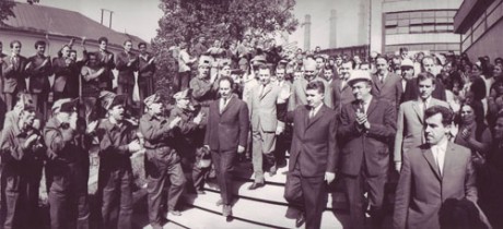 1968 - Vizita la Combinatul siderurgic Resita